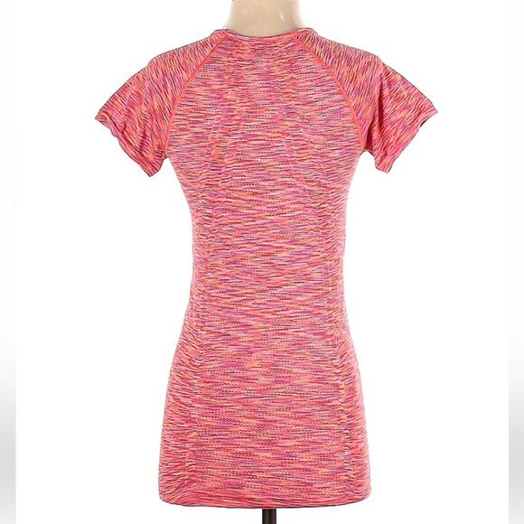 ATHLETA Space Dye Tee, Size Small, Rouched Sides, Athletic, Athleisure, - Picture 3 of 6